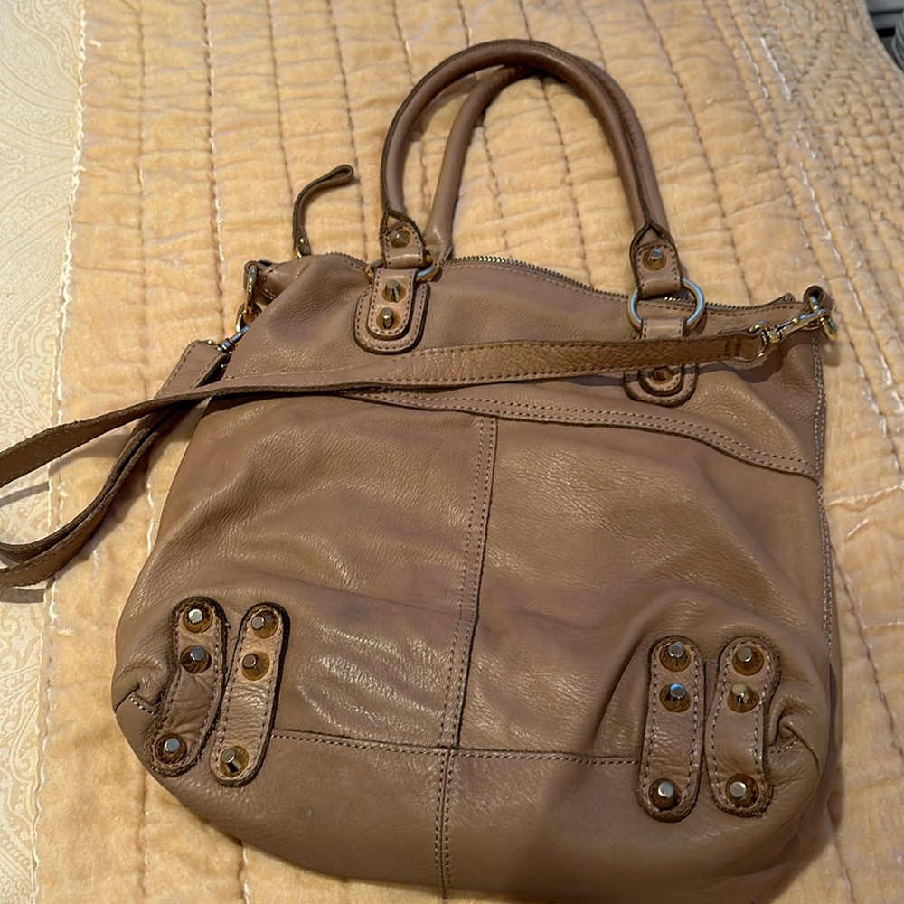 Linea Pelle Light Tan Hobo Bag